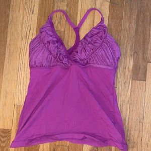 lulu lemon padded v neck tank